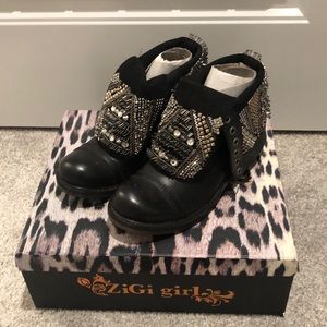 Zigi girl bling combat boots